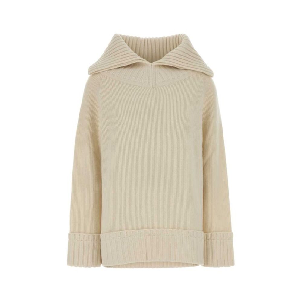 Victoria Beckham Women Cream Wool Blend Sweater